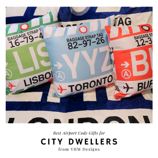 Gifts for City Dwellers: Celebrate Urban Life with Airport Code Merchandise - YHM Designs