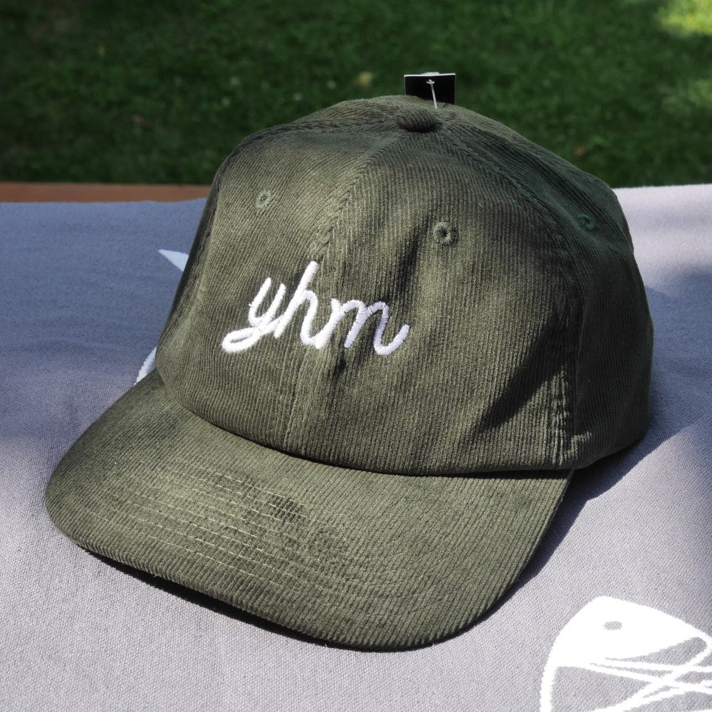 Vintage Script Corduroy Hat - White • YEG Edmonton • YHM Designs - Image 24