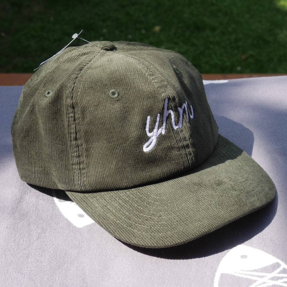 Vintage Script Corduroy Hat - White • YEG Edmonton • YHM Designs - Image 26