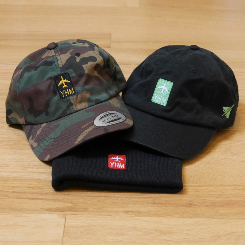 YHM Designs Airport Code Ribbed-Knit Beanie 04