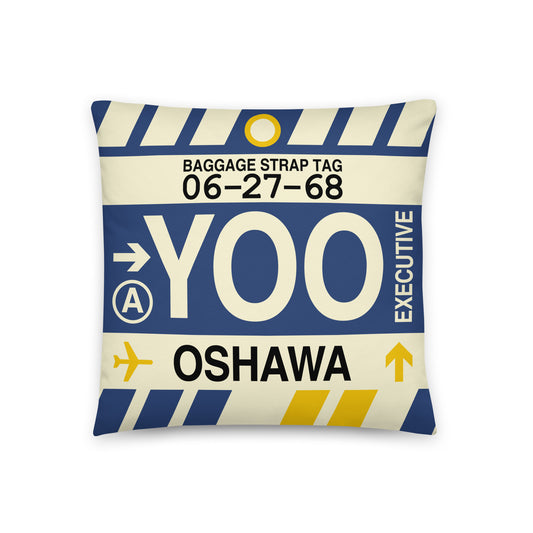 Travel Gift Throw PIllow • YOO Oshawa • YHM Designs - Image 01