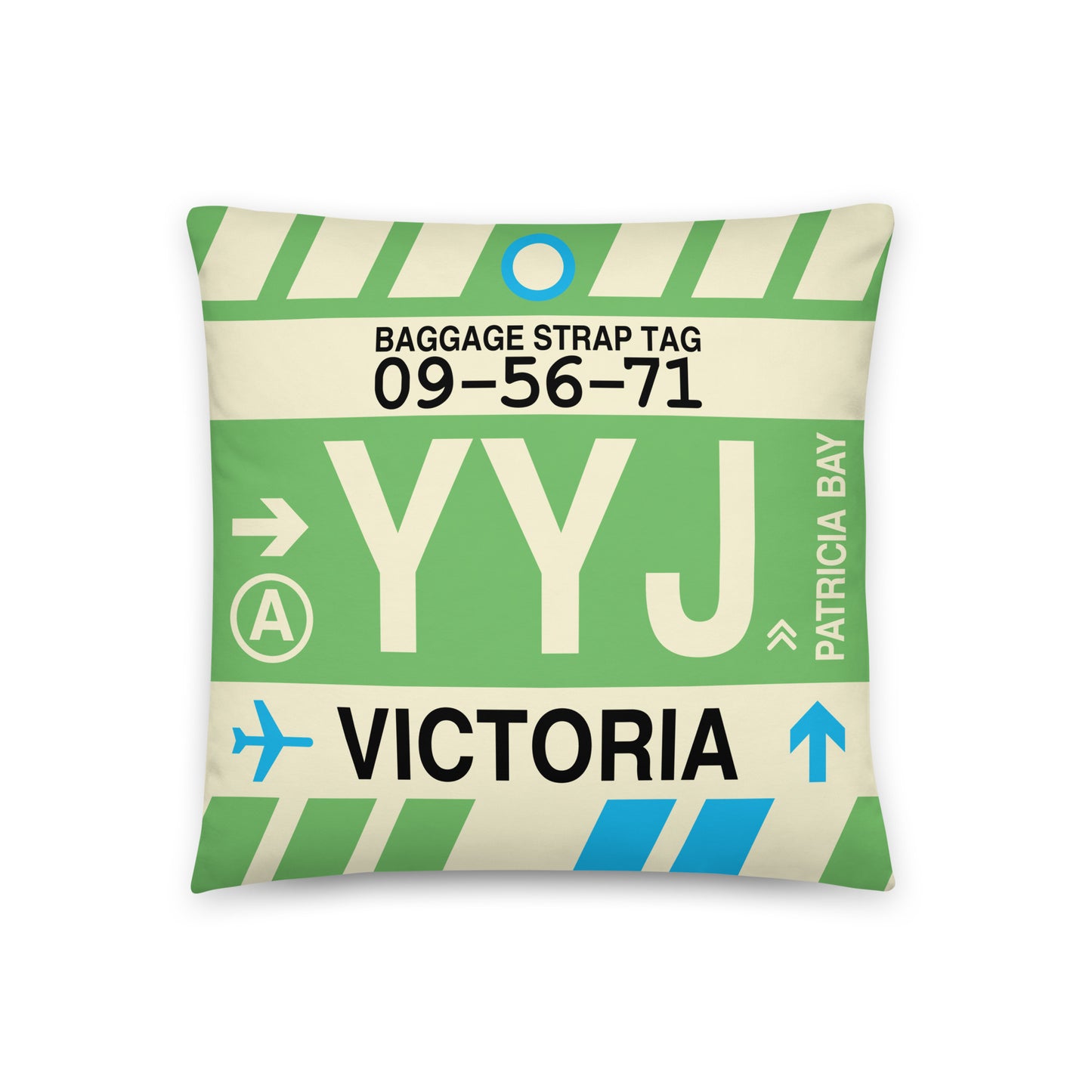 Travel Gift Throw Pillow • YYJ Victoria • YHM Designs - Image 01