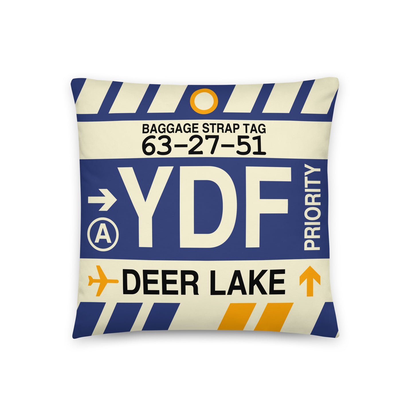 Travel Gift Throw Pillow • YDF Deer Lake • YHM Designs - Image 01