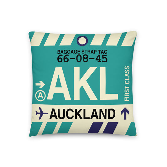 Travel Gift Throw PIllow • AKL Auckland • YHM Designs - Image 01