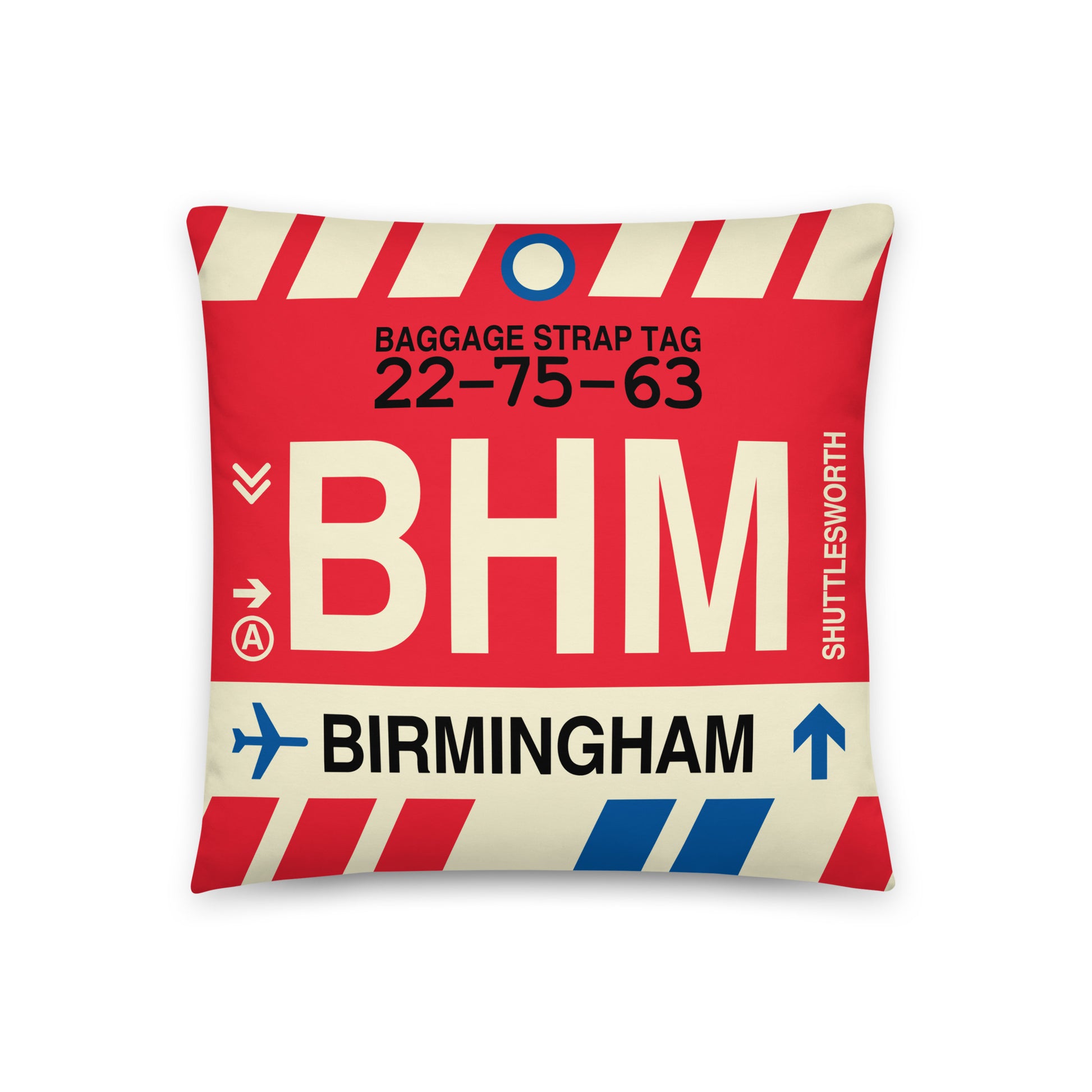 Travel Gift Throw PIllow • BHM Birmingham • YHM Designs - Image 01