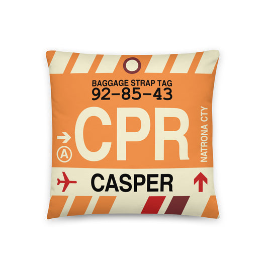 Travel Gift Throw PIllow • CPR Casper • YHM Designs - Image 01