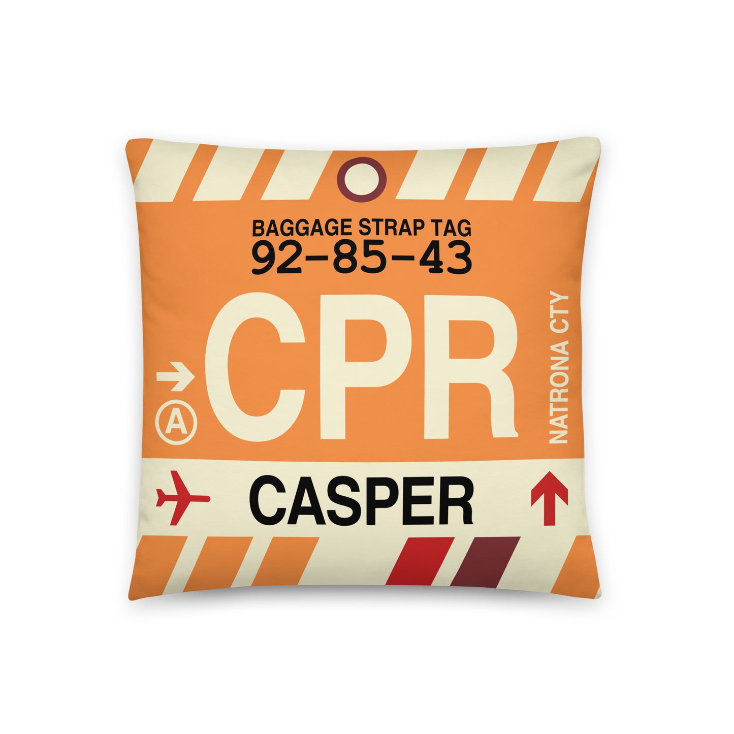 Travel Gift Throw PIllow • CPR Casper • YHM Designs - Image 01