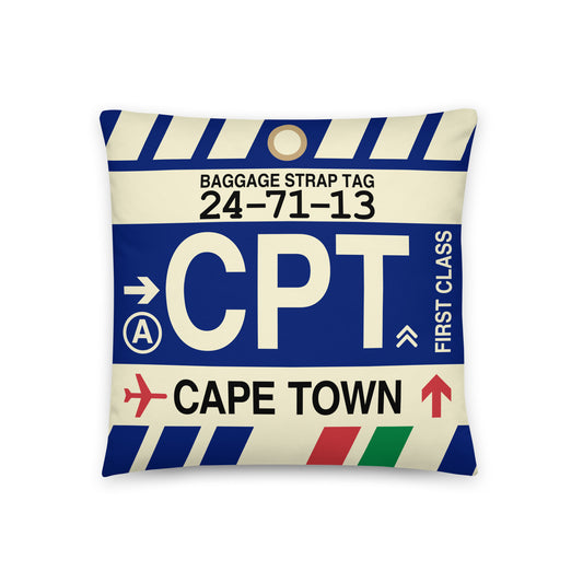 Travel Gift Throw PIllow • CPT Cape Town • YHM Designs - Image 01