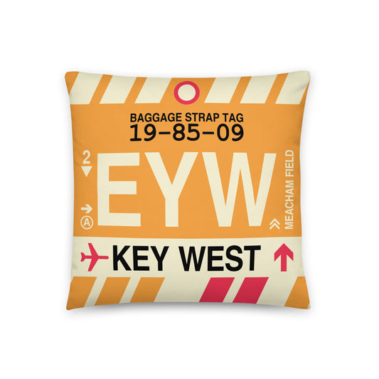Travel Gift Throw PIllow • EYW Key West • YHM Designs - Image 01