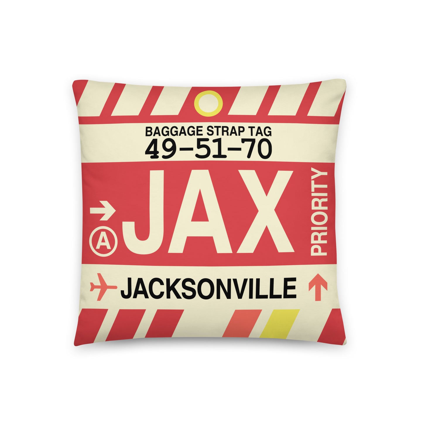 Travel Gift Throw Pillow • JAX Jacksonville • YHM Designs - Image 01