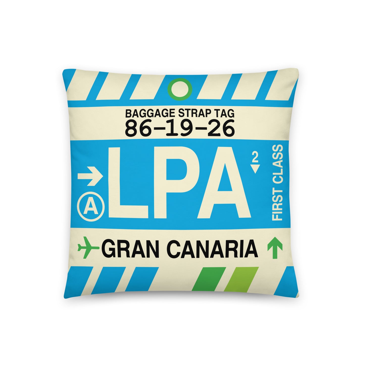 Travel Gift Throw Pillow • LPA Gran Canaria • YHM Designs - Image 01