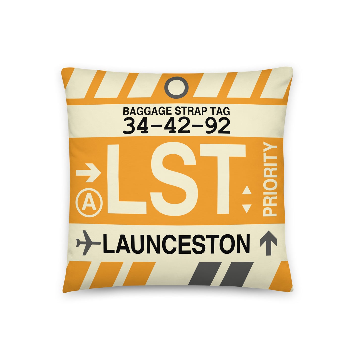 Travel Gift Throw Pillow • LST Launceston • YHM Designs - Image 01