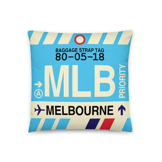 Travel Gift Throw PIllow • MLB Melbourne • YHM Designs - Image 01