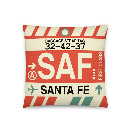 Travel Gift Throw PIllow • SAF Santa Fe • YHM Designs - Image 01