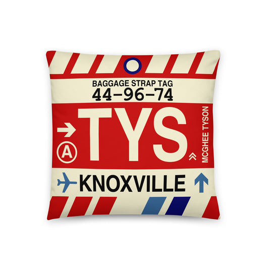Travel Gift Throw PIllow • TYS Knoxville • YHM Designs - Image 01