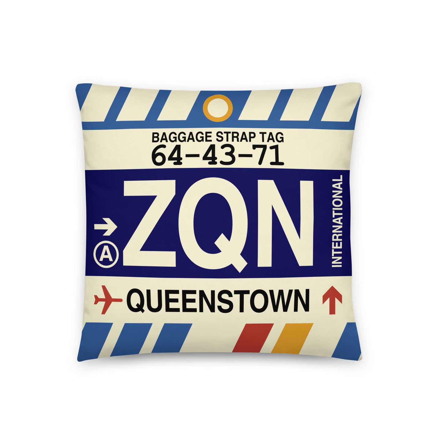 Travel Gift Throw Pillow • ZQN Queenstown • YHM Designs - Image 01