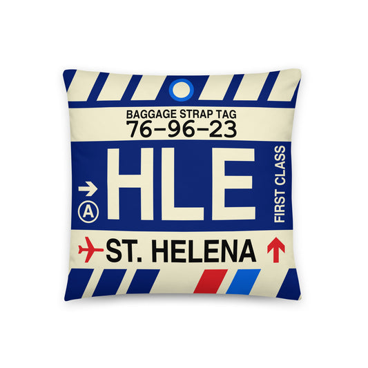 Travel Gift Throw PIllow • HLE St. Helena • YHM Designs - Image 01