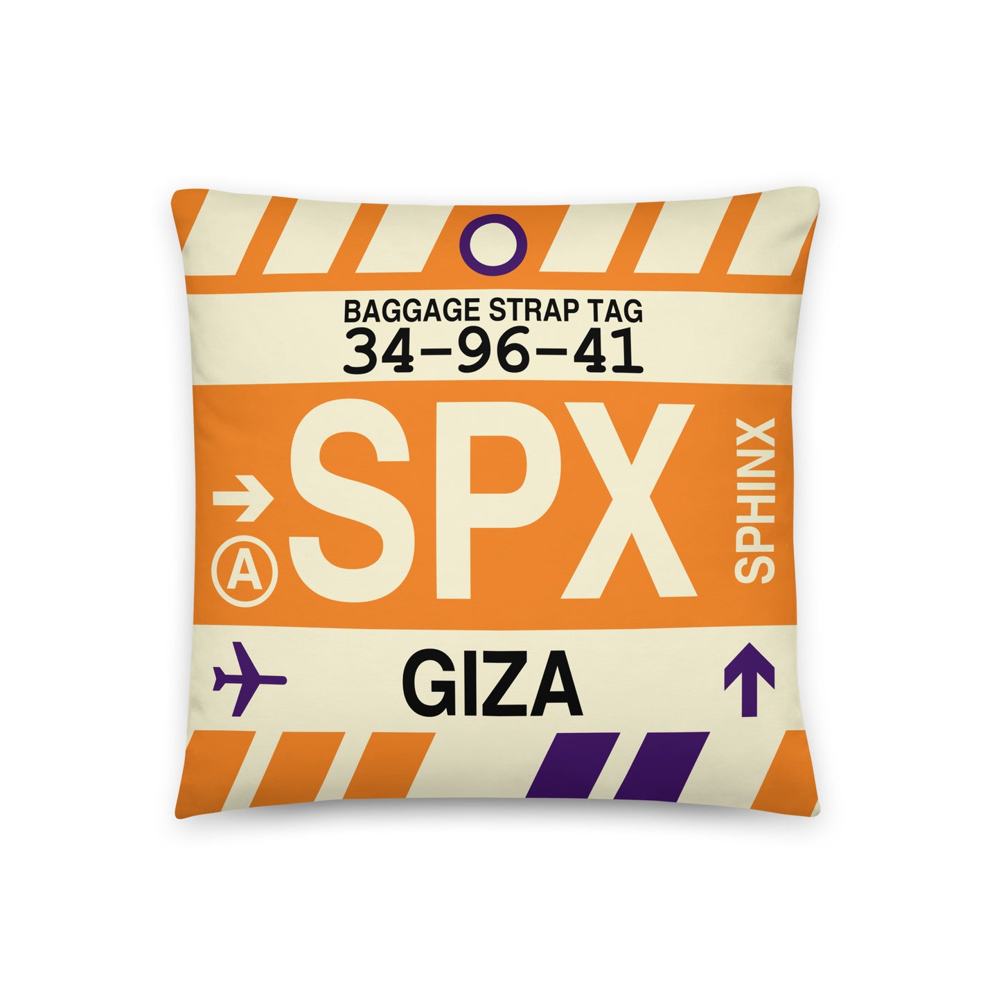 Travel Gift Throw PIllow • SPX Giza • YHM Designs - Image 01