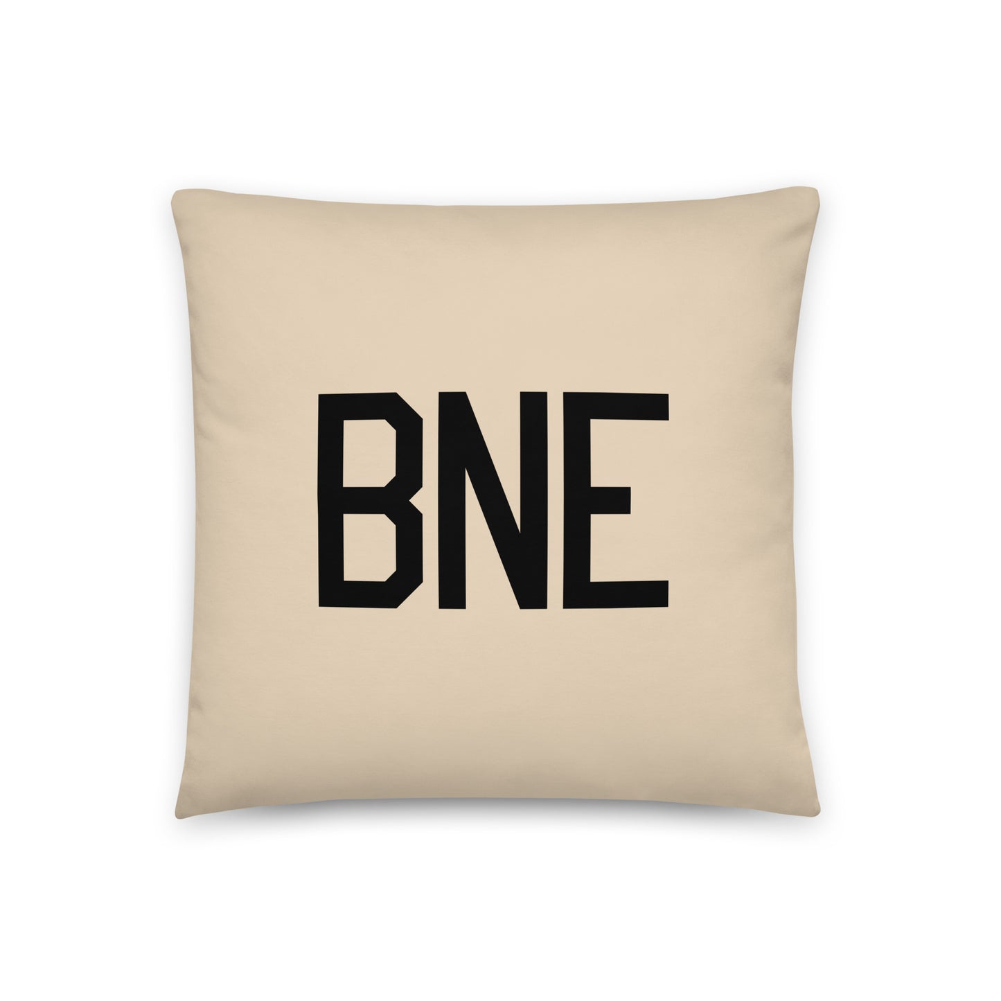 BNE Brisbane Throw Pillow • Air Force Lettering & Red Buffalo Plaid • YHM Designs - Image 03