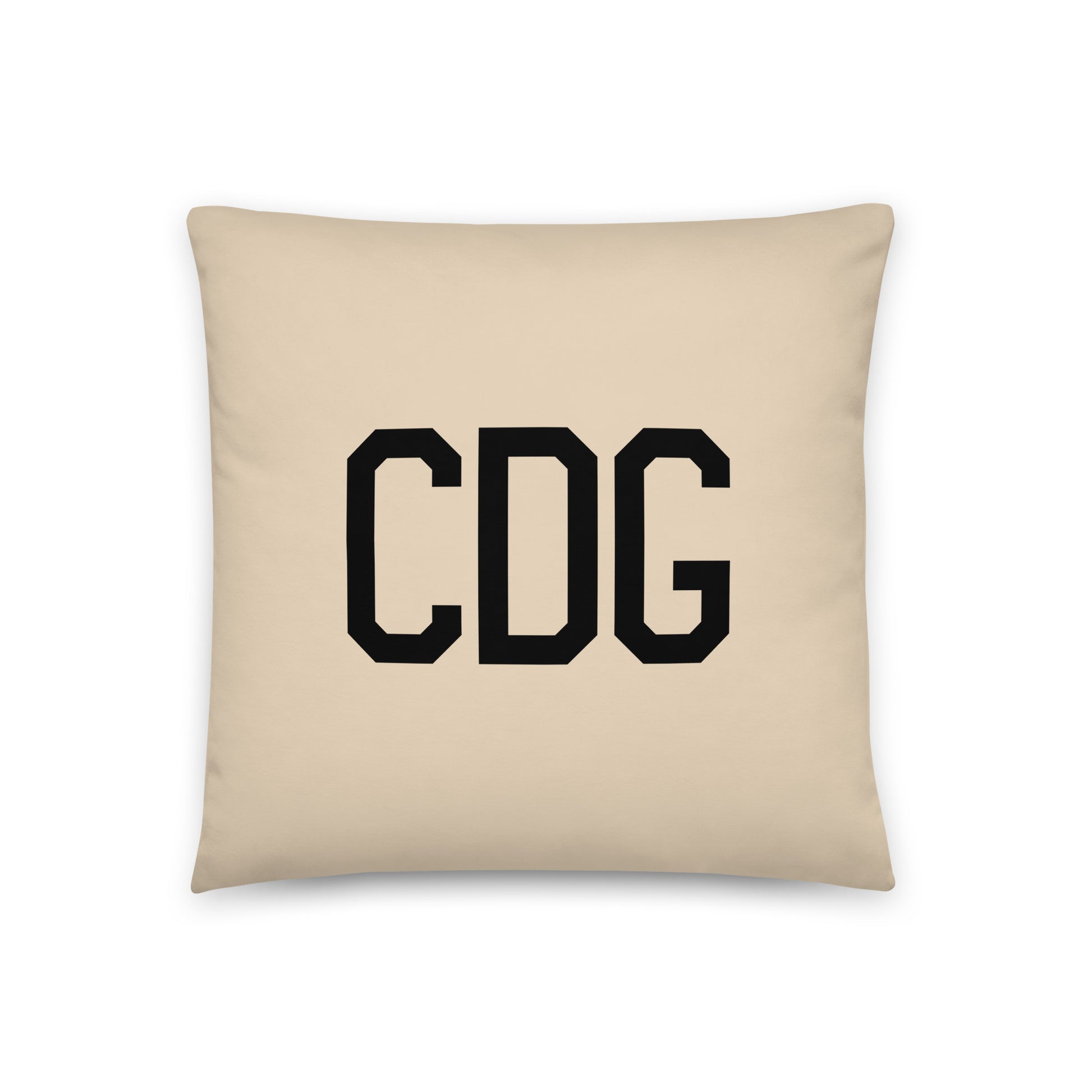 CDG Paris Throw Pillow • Air Force Lettering & Red Buffalo Plaid • YHM Designs - Image 03