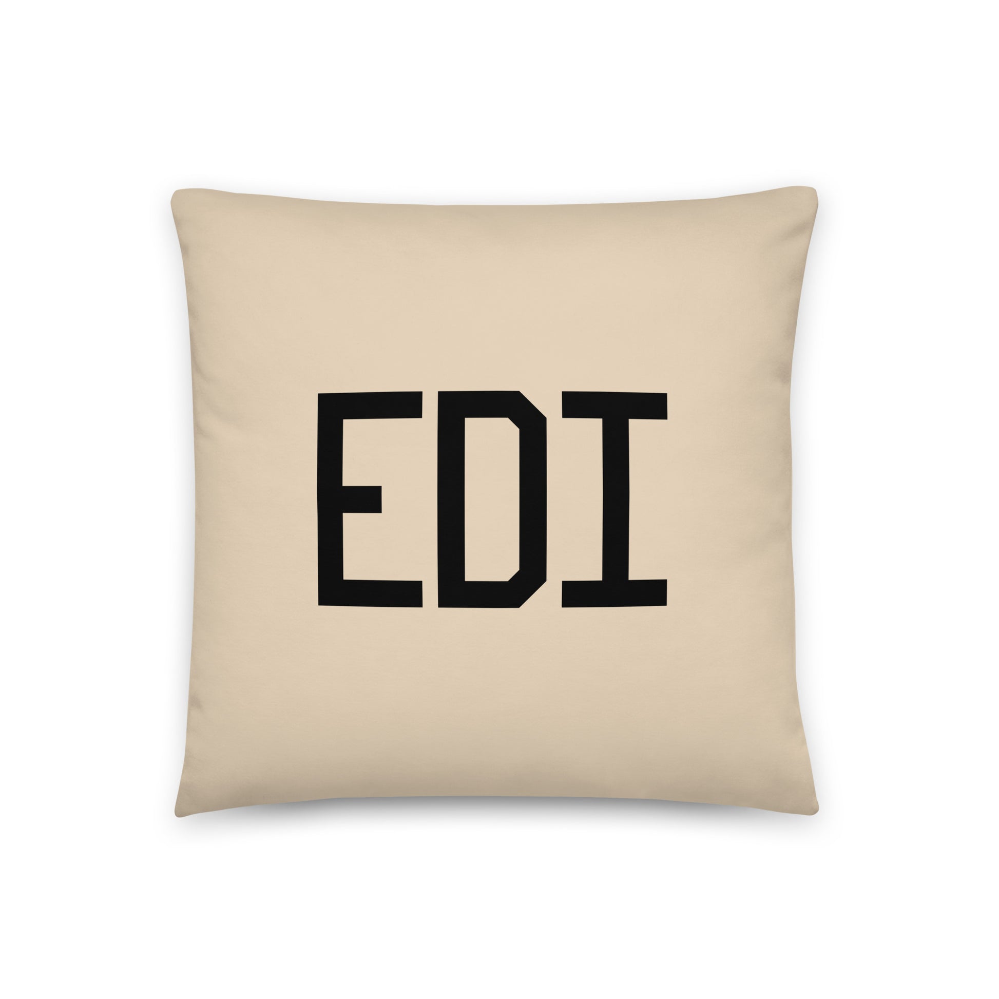 EDI Edinburgh Throw Pillow • Air Force Lettering & Red Buffalo Plaid • YHM Designs - Image 03