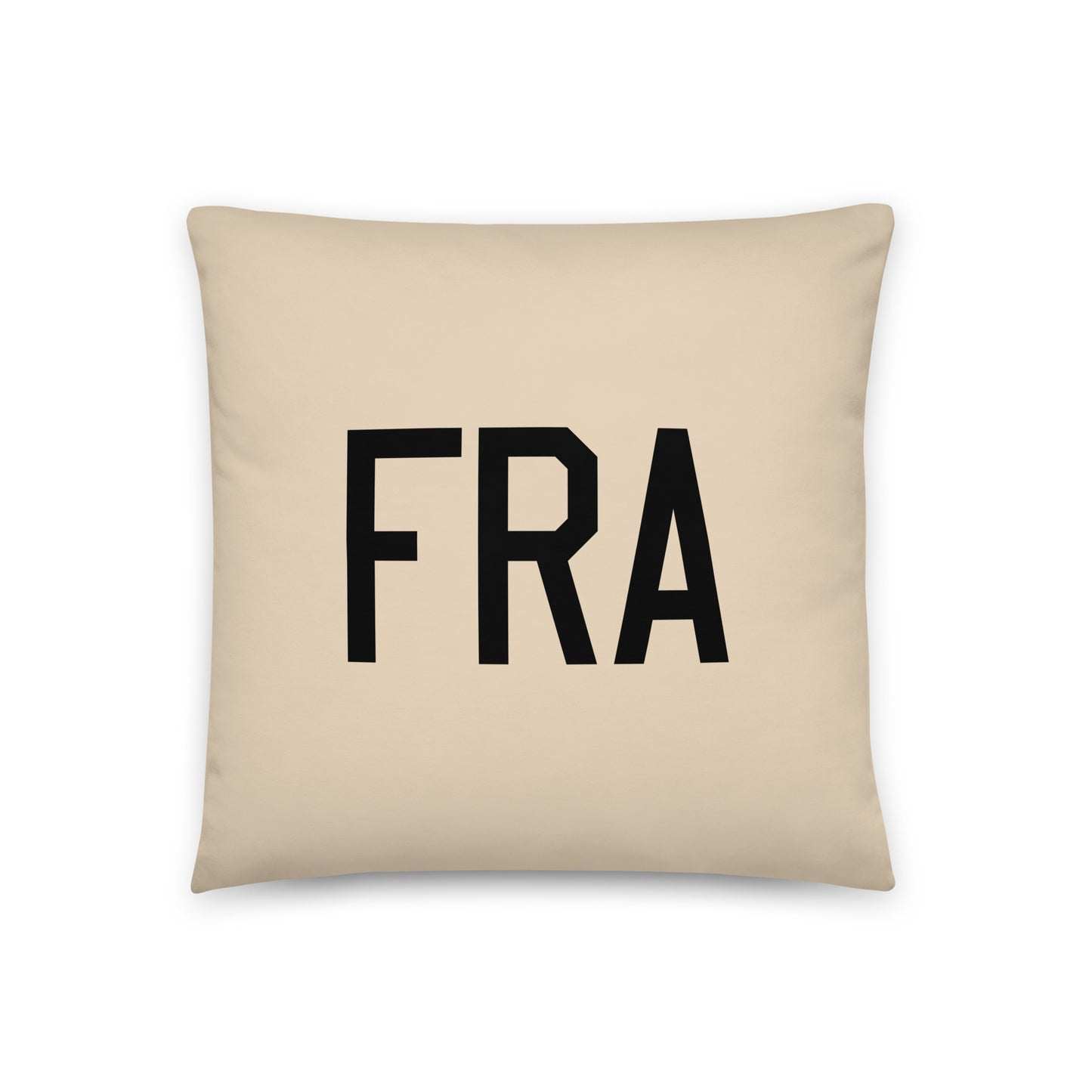 FRA Frankfurt Throw Pillow • Air Force Lettering & Red Buffalo Plaid • YHM Designs - Image 03