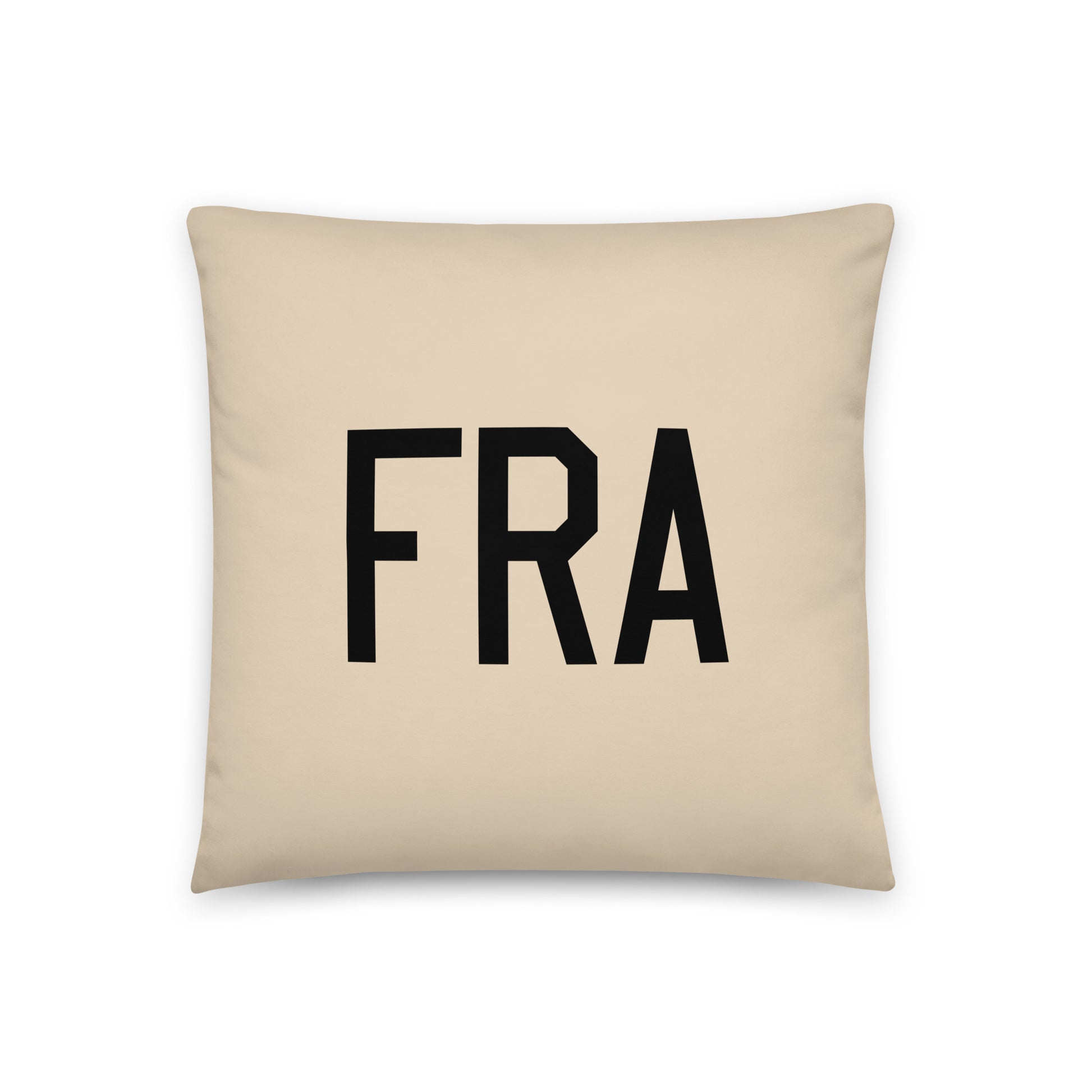 FRA Frankfurt Throw Pillow • Air Force Lettering & Red Buffalo Plaid • YHM Designs - Image 03