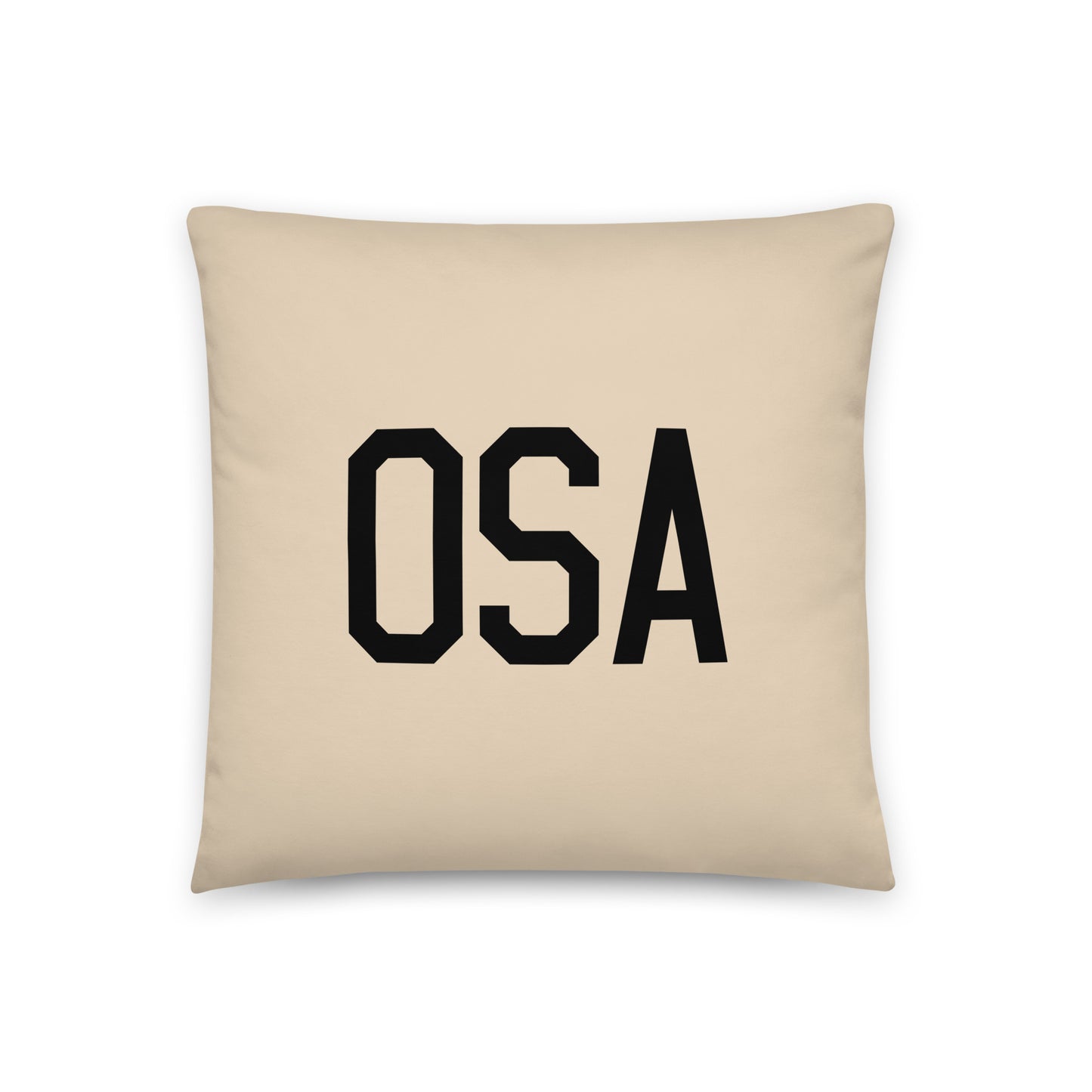 OSA Osaka Throw Pillow • Air Force Lettering & Red Buffalo Plaid • YHM Designs - Image 03