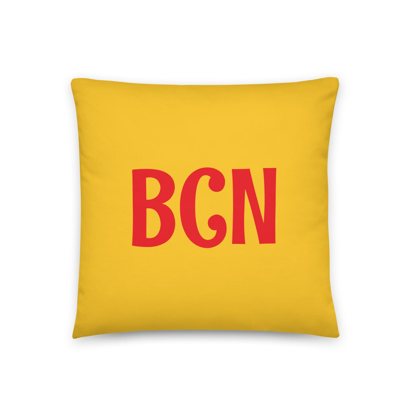 BCN Barcelona Throw Pillow • Cheerful Rainbow Colours • YHM Designs - Image 03