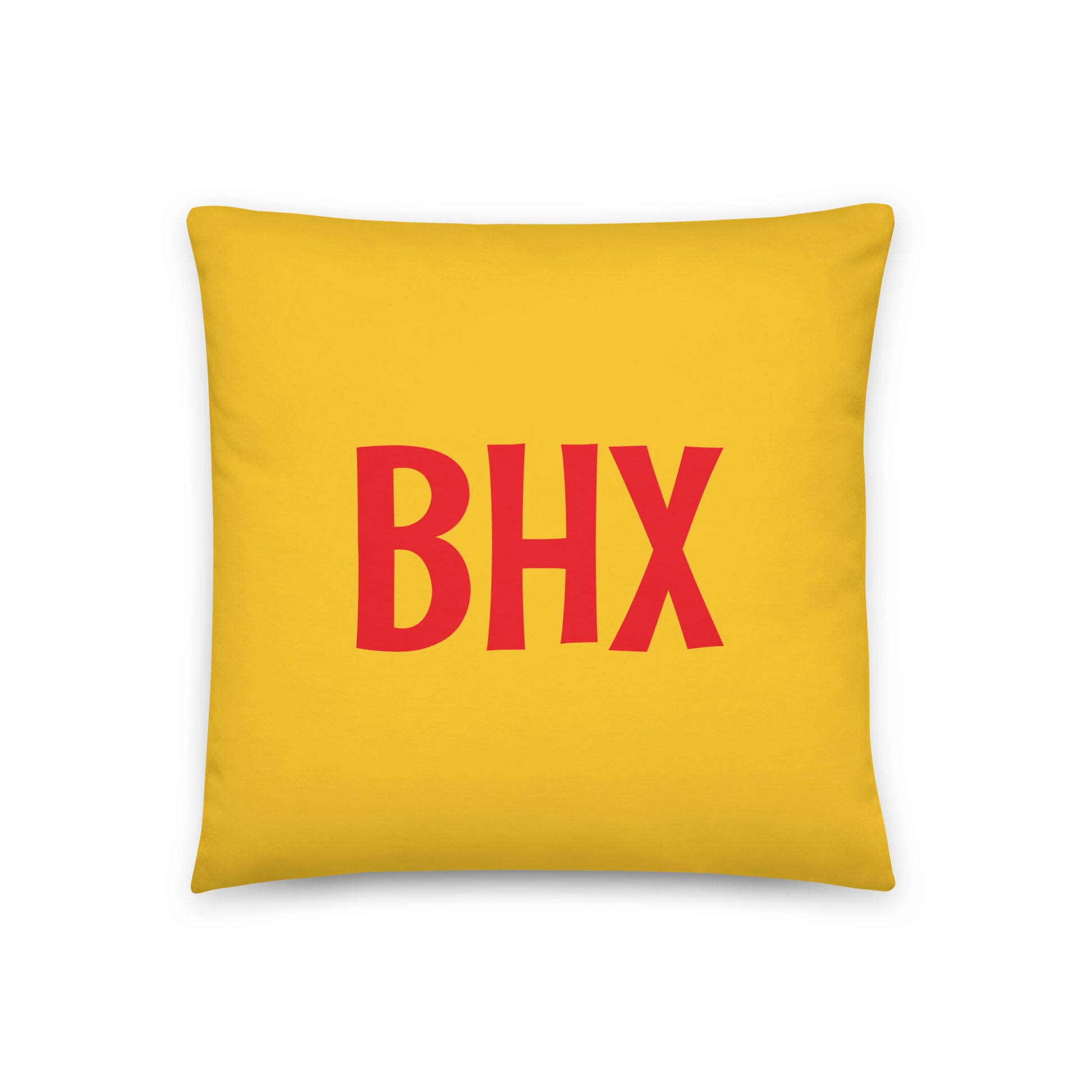 BHX Birmingham Throw Pillow • Cheerful Rainbow Colours • YHM Designs - Image 03
