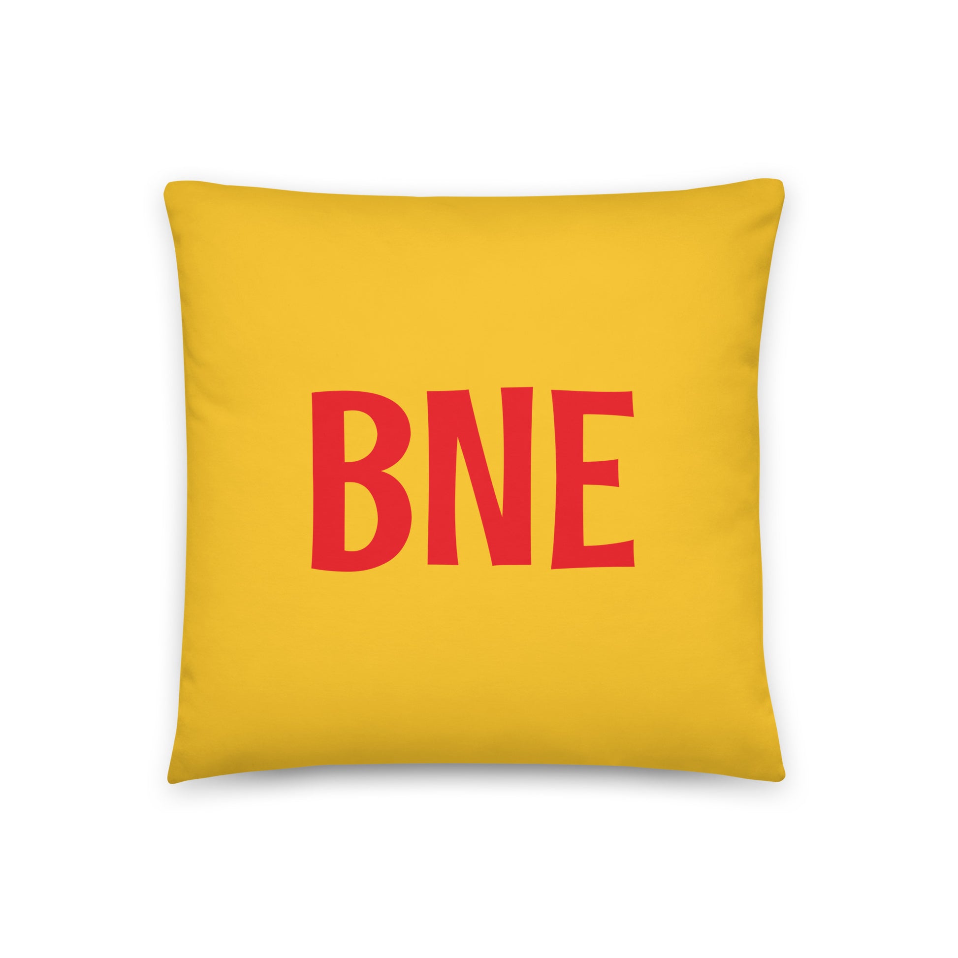 BNE Brisbane Throw Pillow • Cheerful Rainbow Colours • YHM Designs - Image 03