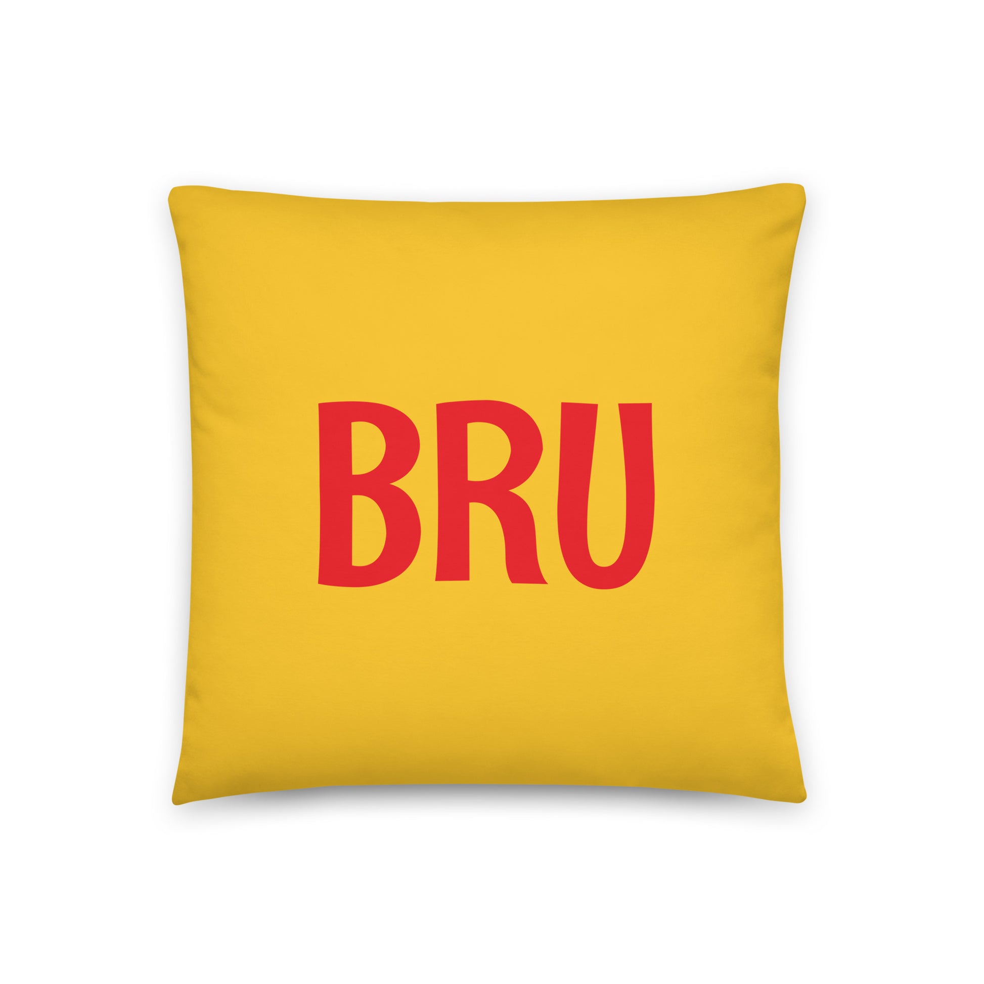 BRU Brussels Throw Pillow • Cheerful Rainbow Colours • YHM Designs - Image 03