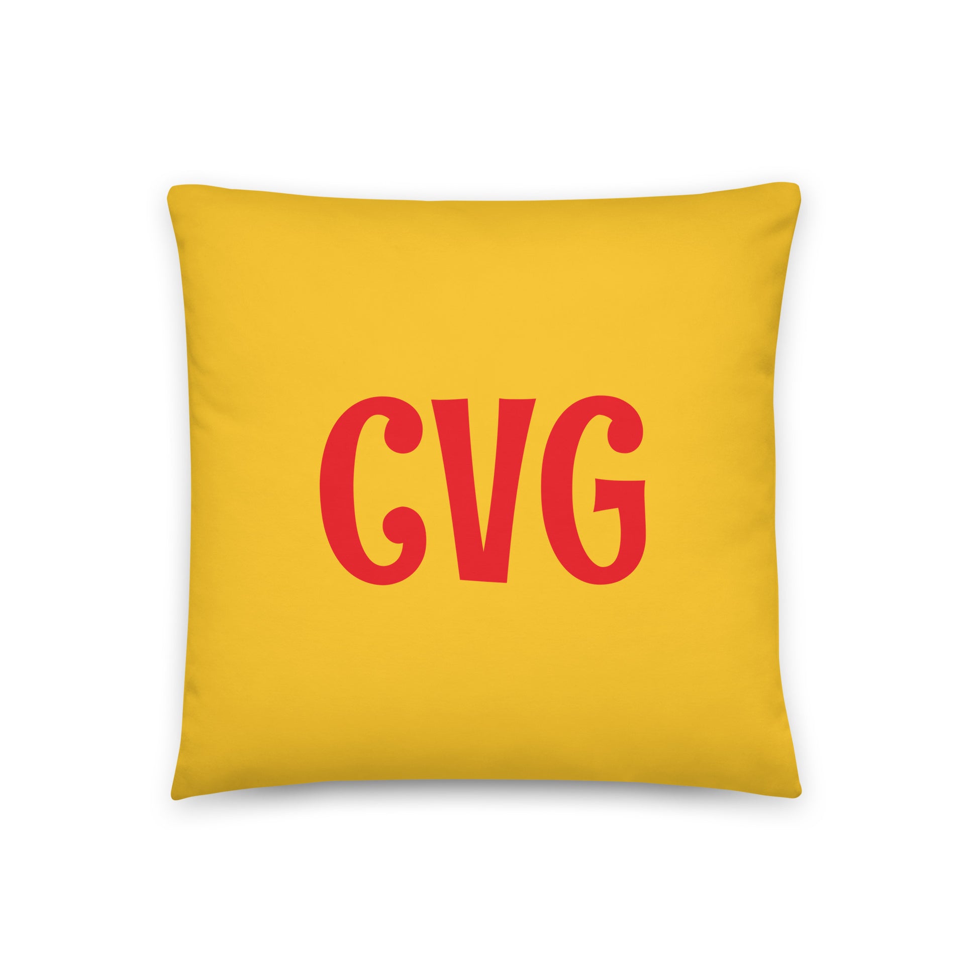 Rainbow Throw Pillow • CVG Cincinnati • YHM Designs - Image 03