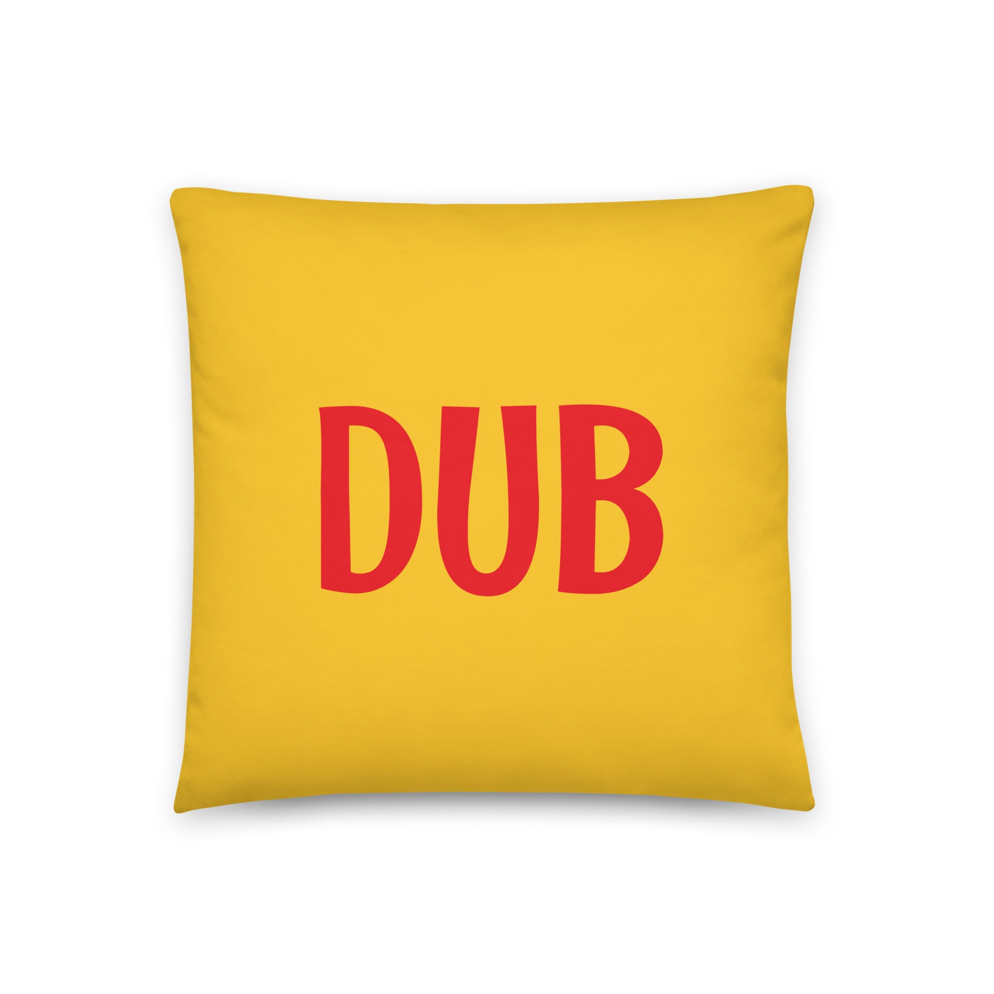 DUB Dublin Throw Pillow • Cheerful Rainbow Colours • YHM Designs - Image 03