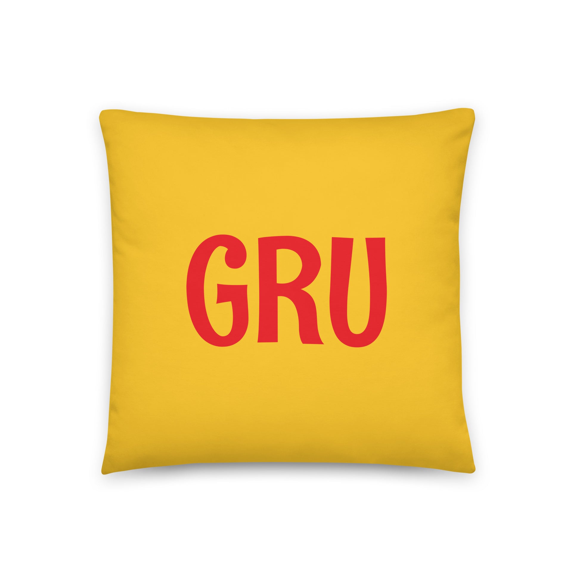 GRU Sao Paulo Throw Pillow • Cheerful Rainbow Colours • YHM Designs - Image 03