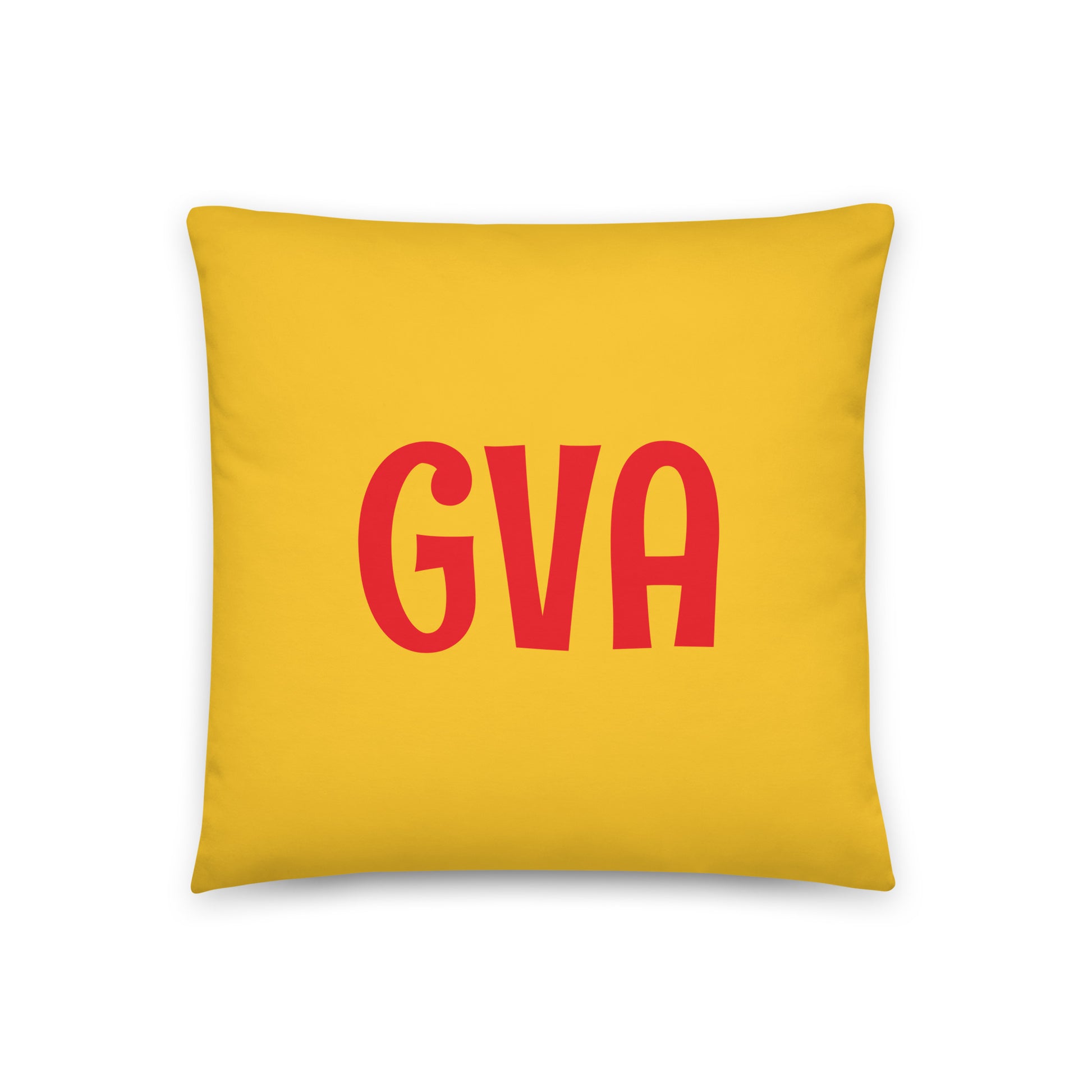 GVA Geneva Throw Pillow • Cheerful Rainbow Colours • YHM Designs - Image 03