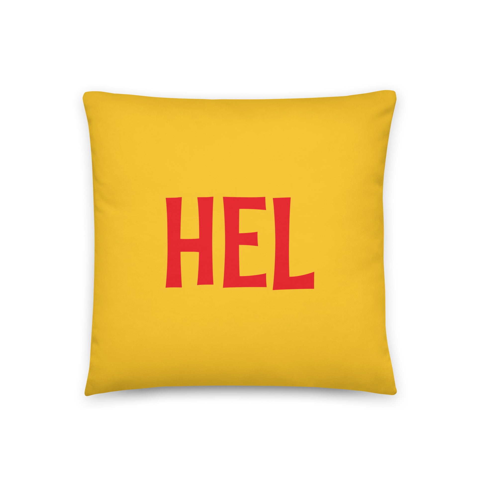 HEL Helsinki Throw Pillow • Cheerful Rainbow Colours • YHM Designs - Image 03