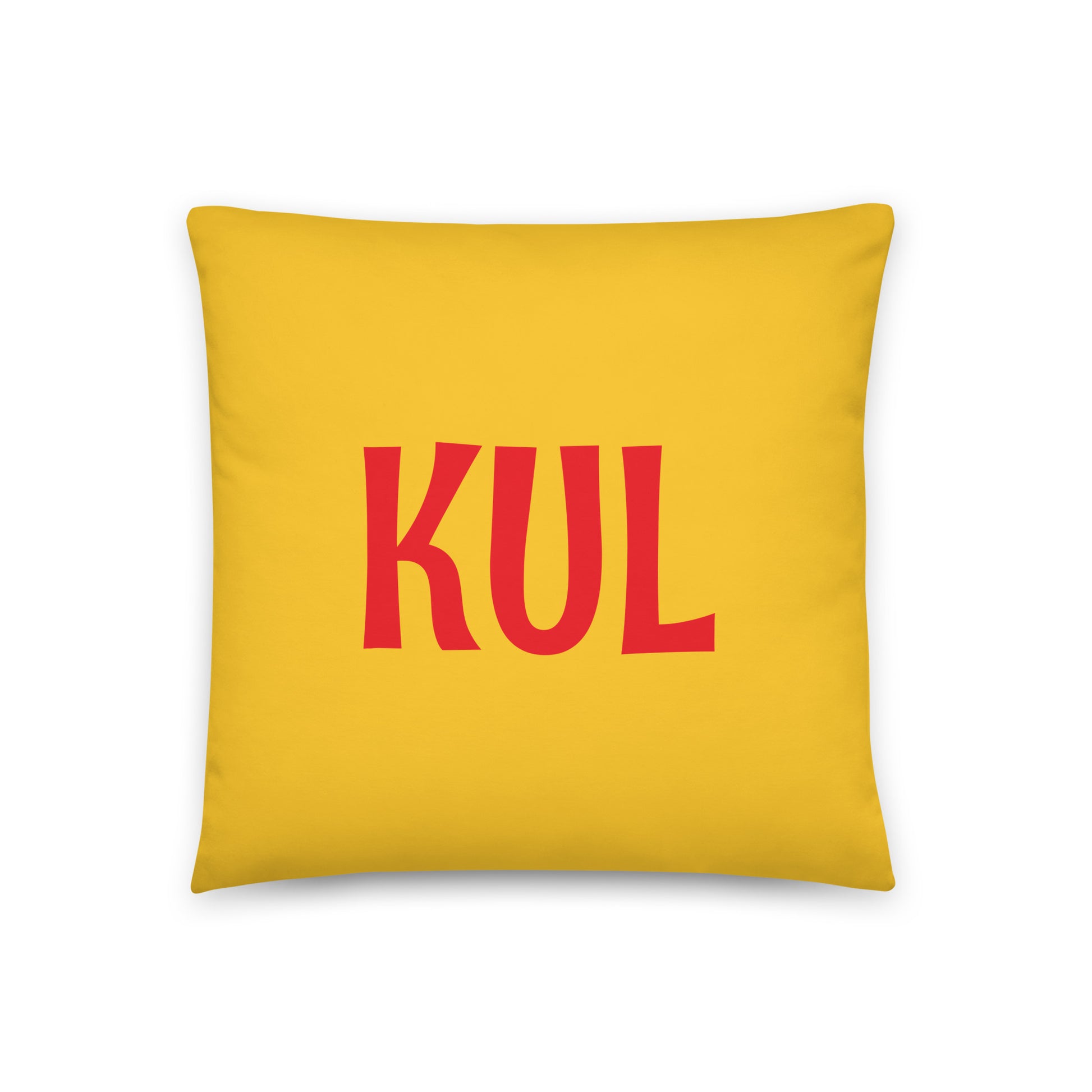 KUL Kuala Lumpur Throw Pillow • Cheerful Rainbow Colours • YHM Designs - Image 03
