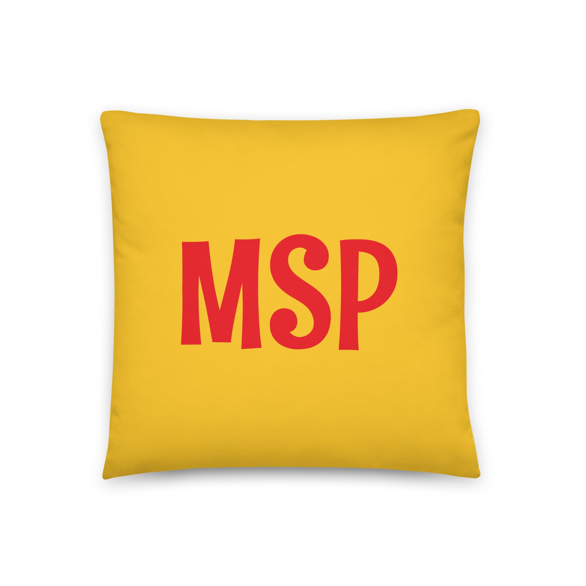 MSP Minneapolis Throw Pillow • Cheerful Rainbow Colours • YHM Designs - Image 03
