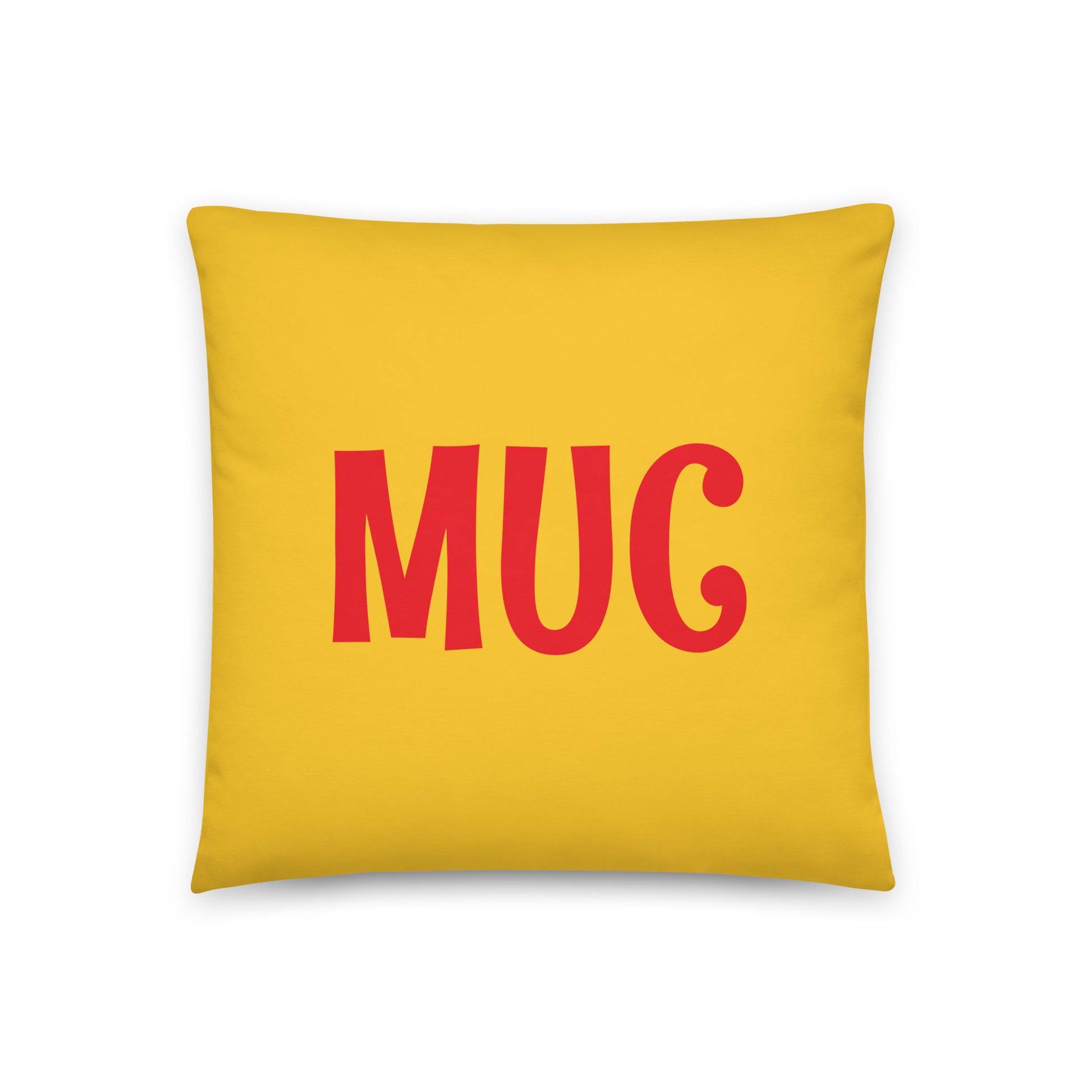 MUC Munich Throw Pillow • Cheerful Rainbow Colours • YHM Designs - Image 03