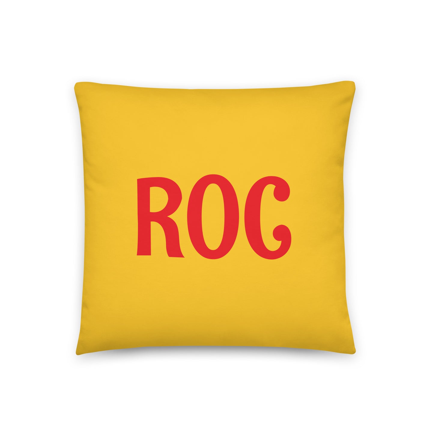 Rainbow Throw Pillow • ROC Rochester • YHM Designs - Image 03