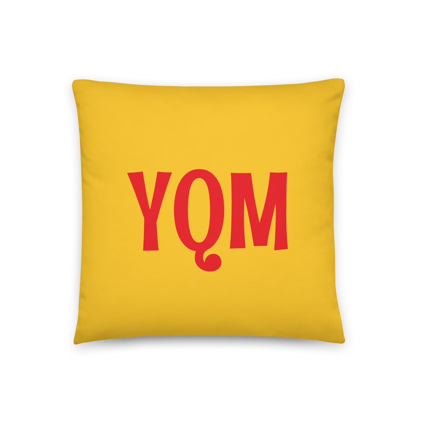 YQM Moncton Throw Pillow • Cheerful Rainbow Colours • YHM Designs - Image 03