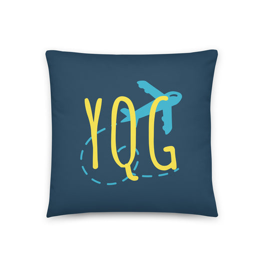 Airplane Throw Pillow • YQG Windsor • YHM Designs - Image 01