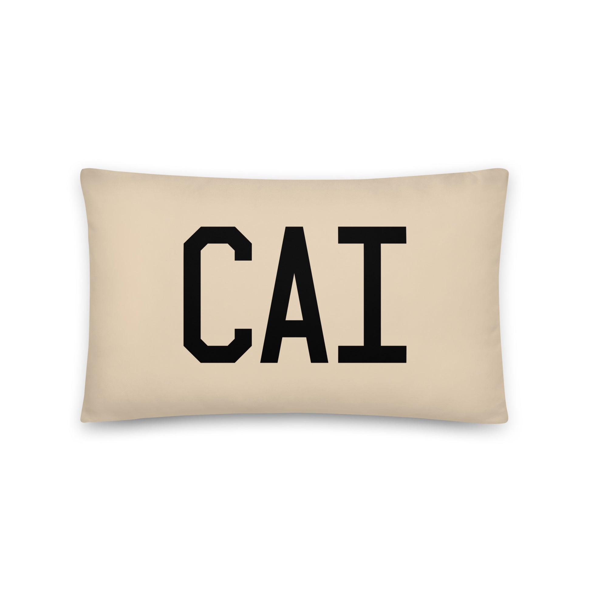 CAI Cairo Throw Pillow • Air Force Lettering & Red Buffalo Plaid • YHM Designs - Image 05