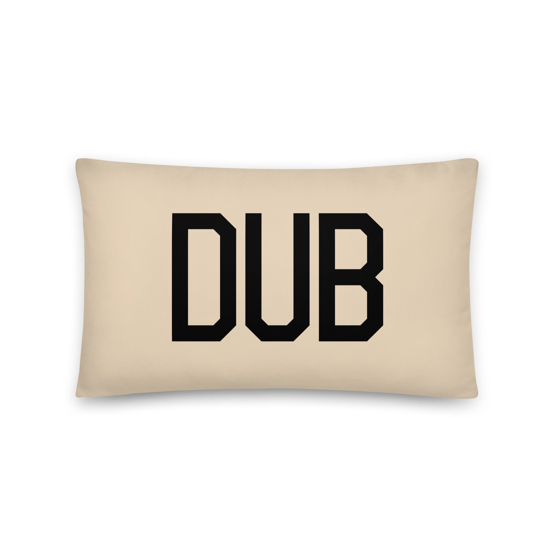 DUB Dublin Throw Pillow • Air Force Lettering & Red Buffalo Plaid • YHM Designs - Image 05