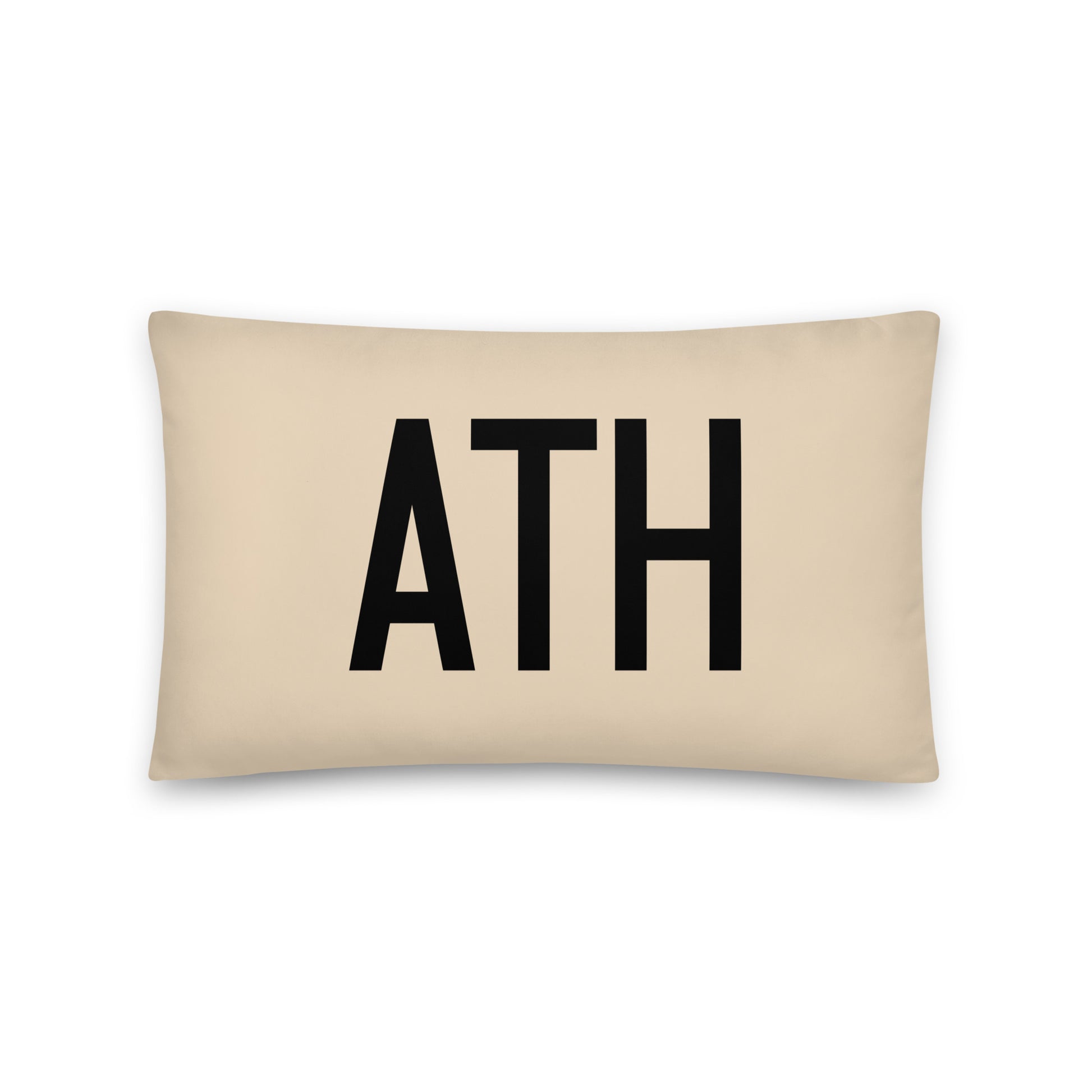 ATH Athens Throw Pillow • Air Force Lettering & Red Buffalo Plaid • YHM Designs - Image 05