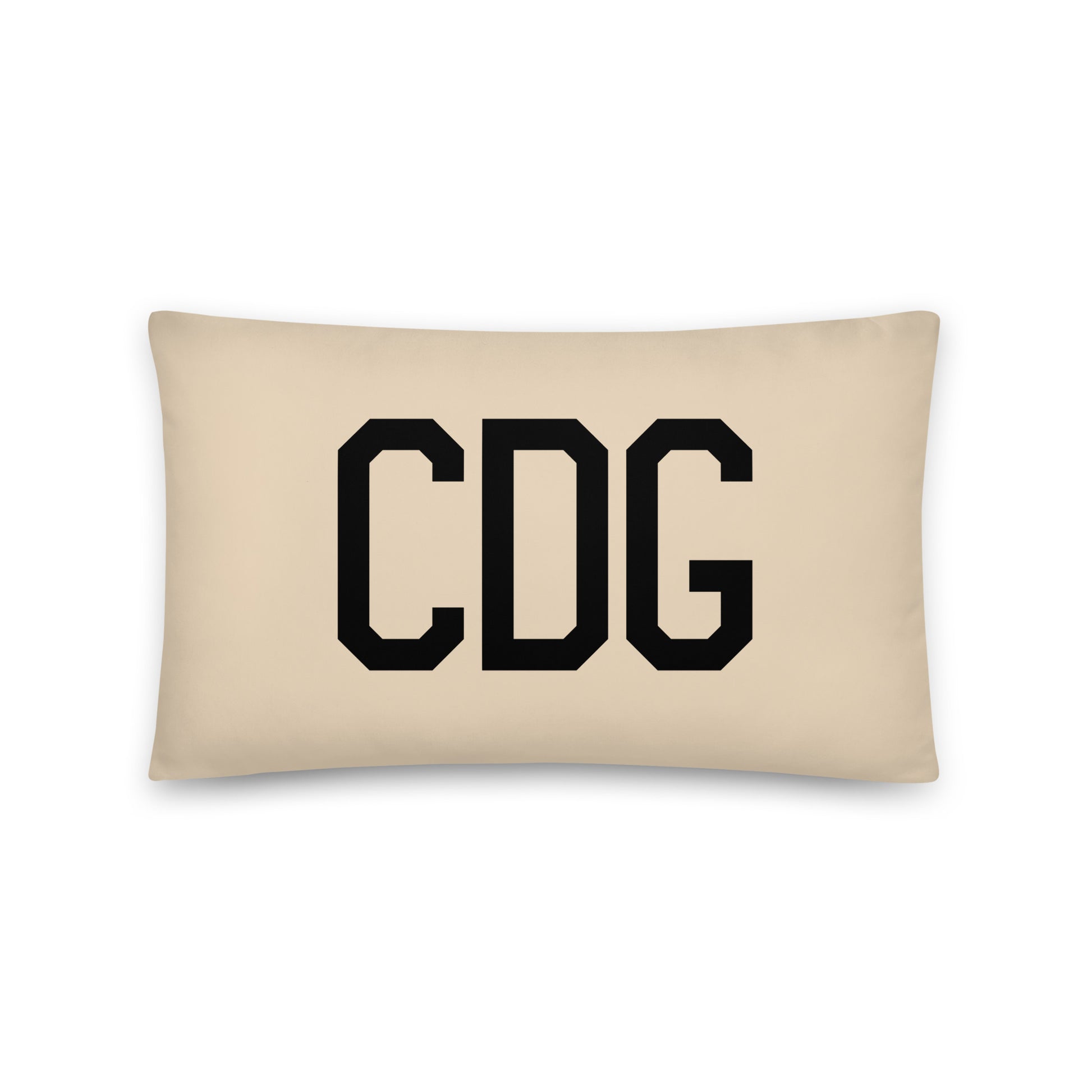 CDG Paris Throw Pillow • Air Force Lettering & Red Buffalo Plaid • YHM Designs - Image 05