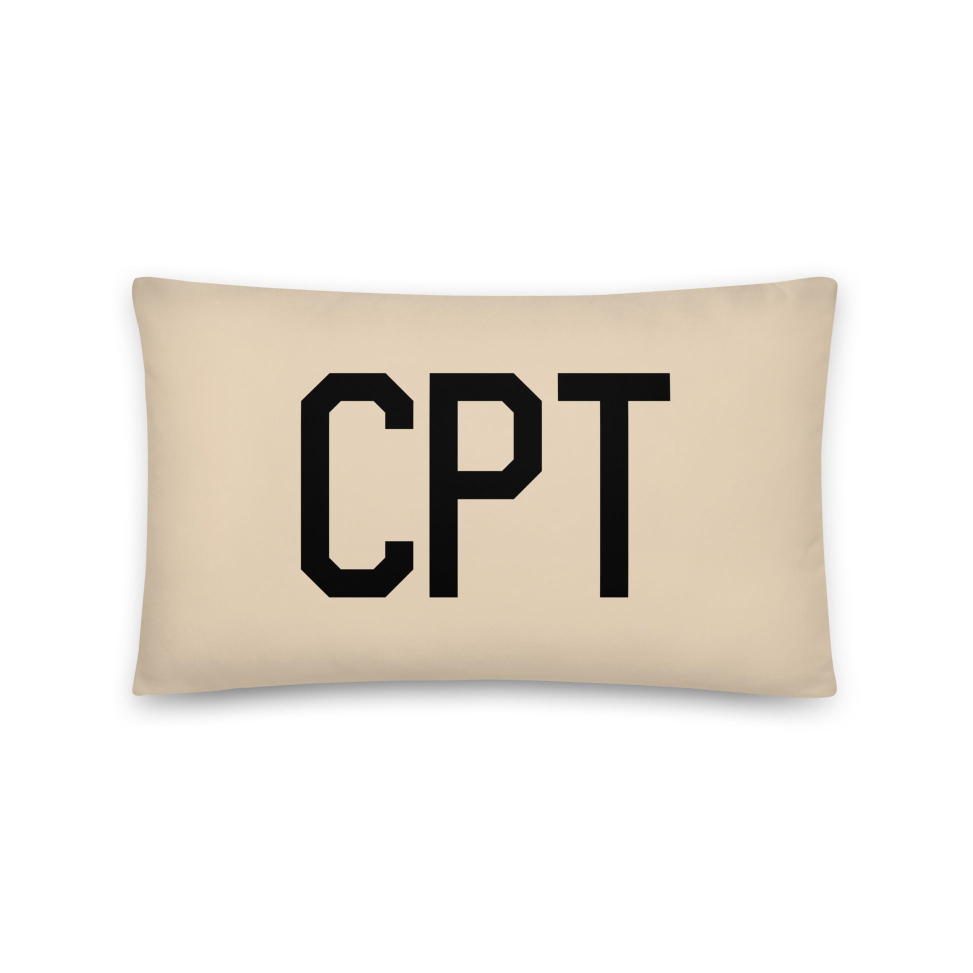 CPT Cape Town Throw Pillow • Air Force Lettering & Red Buffalo Plaid • YHM Designs - Image 05