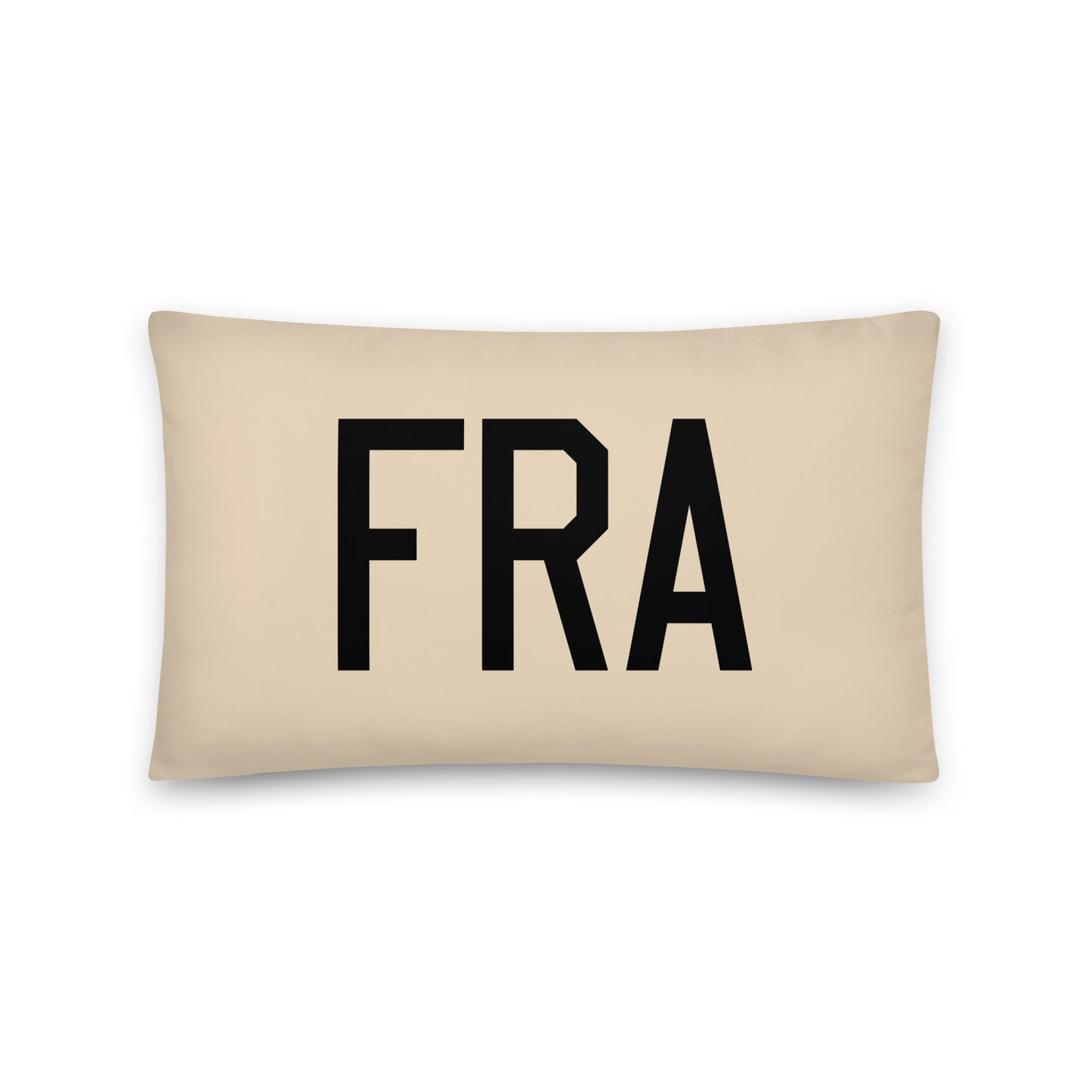 FRA Frankfurt Throw Pillow • Air Force Lettering & Red Buffalo Plaid • YHM Designs - Image 05