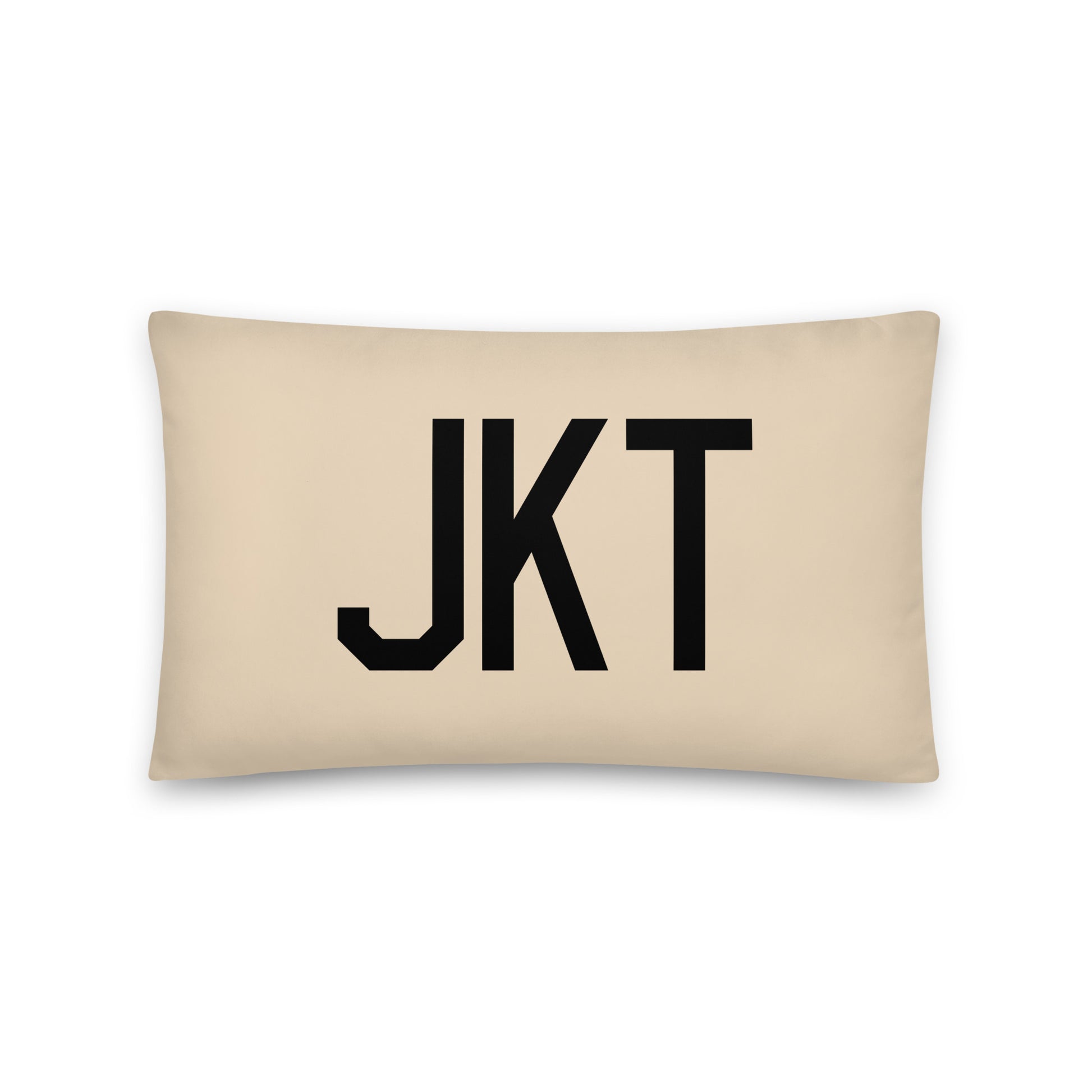 JKT Jakarta Throw Pillow • Air Force Lettering & Red Buffalo Plaid • YHM Designs - Image 05